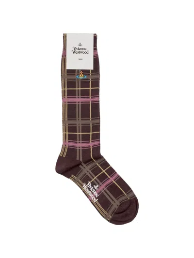 Vivienne Westwood Multicheck Check-pattern Crew Socks