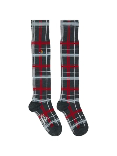 Vivienne Westwood Multicheck High Sock