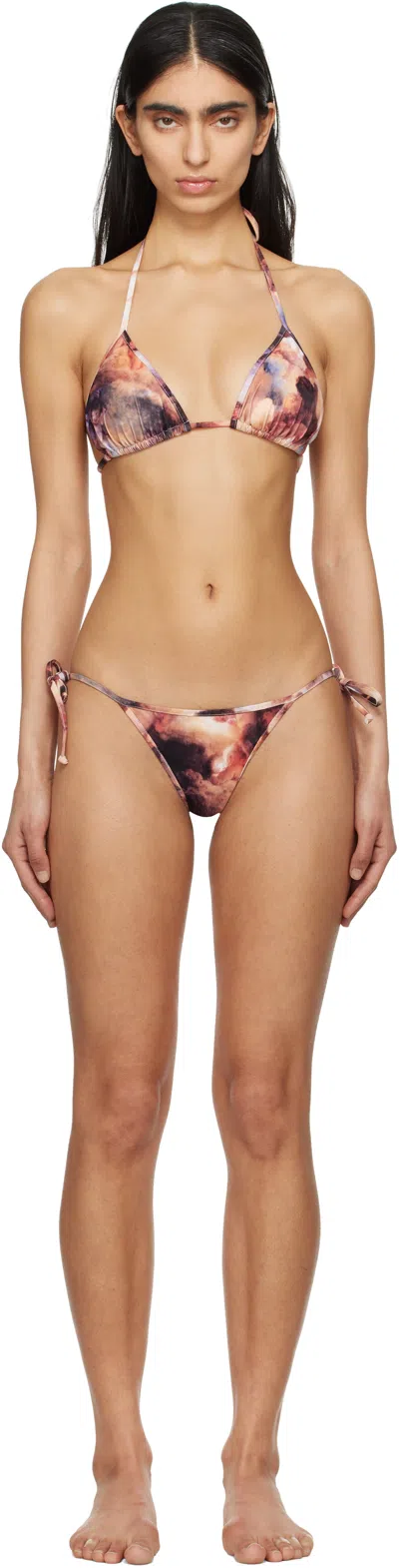 Vivienne Westwood Multicolor Cherubs Triangle Padded Bikini