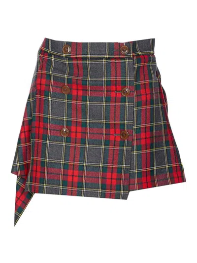 Vivienne Westwood Multicolor Marta Kilt Skirt