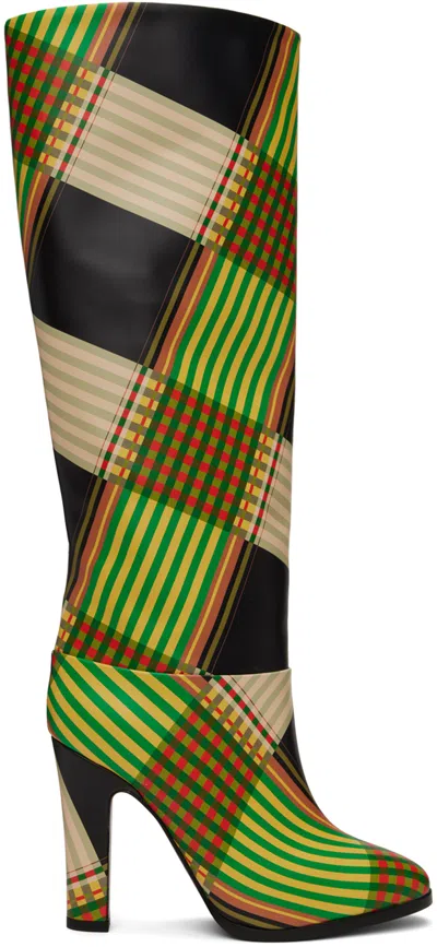 Vivienne Westwood Multicolor Midas Boots In O301 Combat Tartan