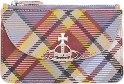 Vivienne Westwood Multicolor Nubuck Half Moon Card Holder