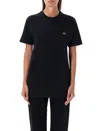 Vivienne Westwood Short-sleeve T-shirt With Colorful Embroidered Logo In Multi