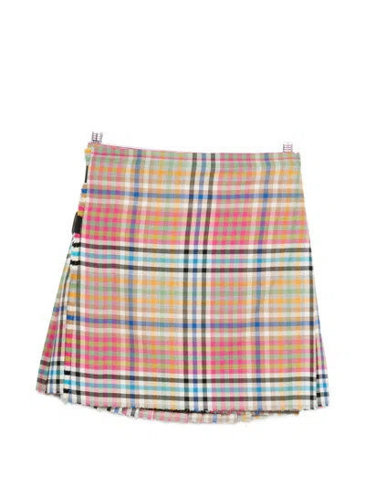 Vivienne Westwood Mini Kilt Heather Check 44 Women In Multi
