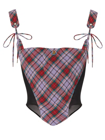 Vivienne Westwood Puppy Corset Louth Tartan 38 Women In Multi