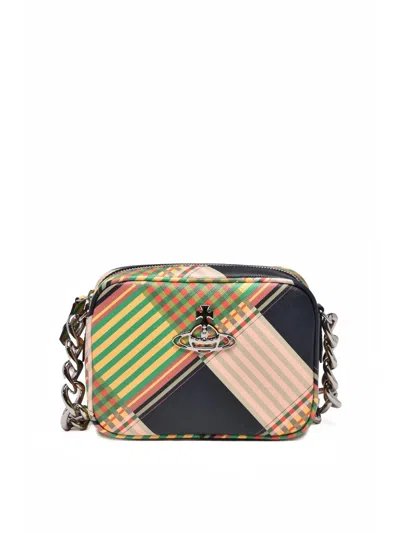 Vivienne Westwood Multicolor Polyurethane Plaid Camera Bag