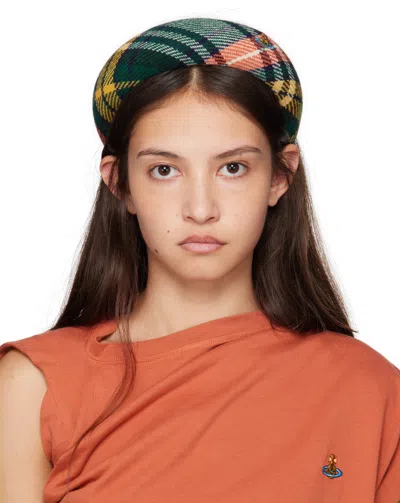 Vivienne Westwood Multicolor Recycled Wool Coat Headband In M211 Multi