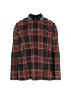 Vivienne Westwood Crewneck Sweater With Plaid Pattern And Button Detail In Multi