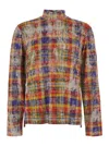 Vivienne Westwood Multicolor Turtleneck Sweater With All-over Stripe Motif In Cotton Man In Multi