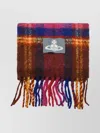 Vivienne Westwood Multicolored Pattern Scarf Fringed Edges In Multi