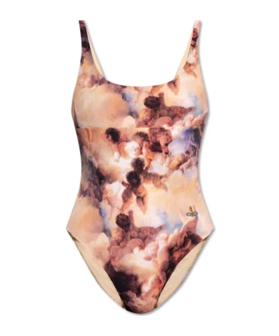 VIVIENNE WESTWOOD VIVIENNE WESTWOOD GRAPHIC PRINTED ONE-PIECE SWIMSUIT