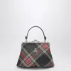 Vivienne Westwood Black Granny Bag With Tartan Pattern