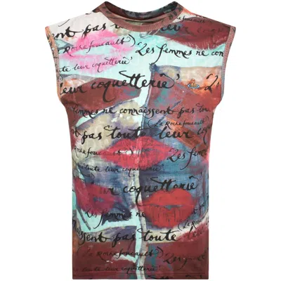 Vivienne Westwood Muscle T Shirt Vest In Multi