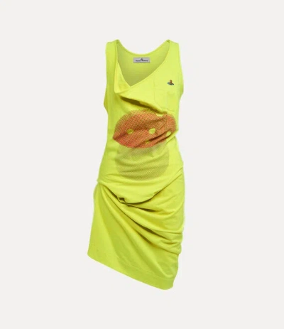 Vivienne Westwood Mushroom Marea Dress Cotton Neon Yellow M Women