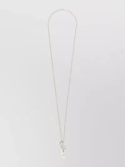 Vivienne Westwood Mythic Satyr Pendant Chain Link Necklace In Red