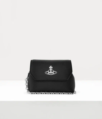 Vivienne Westwood Nano Pouch Chain Bag Faux Leather Black One Size Women