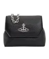 Vivienne Westwood Nano Pouch Chain Crossbody Bag In Black