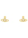 Vivienne Westwood Nano Solitaire Earrings In Gold