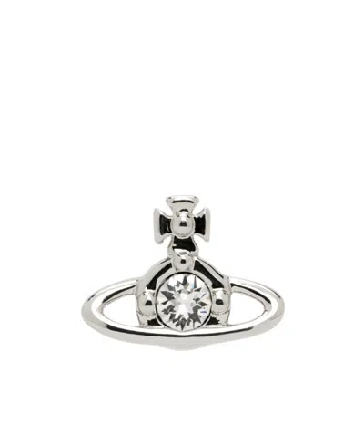 Vivienne Westwood Nano Solitaire Earrings In Metallic