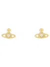 Vivienne Westwood Nano Solitaire Earrings In Gold