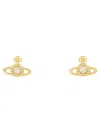 Vivienne Westwood Nano Solitaire Earrings In Gold