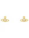 Vivienne Westwood Nano Solitaire Earrings In Gold