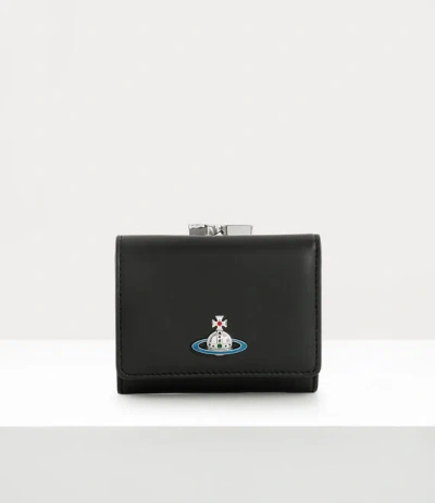 Vivienne Westwood Small Frame Wallet In Black