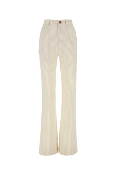 VIVIENNE WESTWOOD NATURAL WIDE LEG PANT