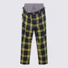 Vivienne Westwood Checkered Trousers Drawstring Button Detail In Multi