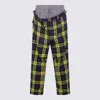 Vivienne Westwood Navy And Yellow Wool Pants In Multi