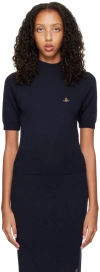 Vivienne Westwood Navy Bea Turtleneck In K411 Navy