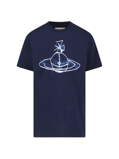 Vivienne Westwood Navy Blue Classic T-shirt