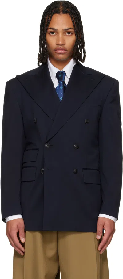 Vivienne Westwood Navy Db Niesen Blazer In Blue