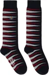 Vivienne Westwood Navy Game Socks In Aw24-k410