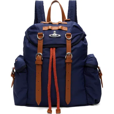 Vivienne Westwood Navy Highland Backpack In Aw26-k409 Dark Blue