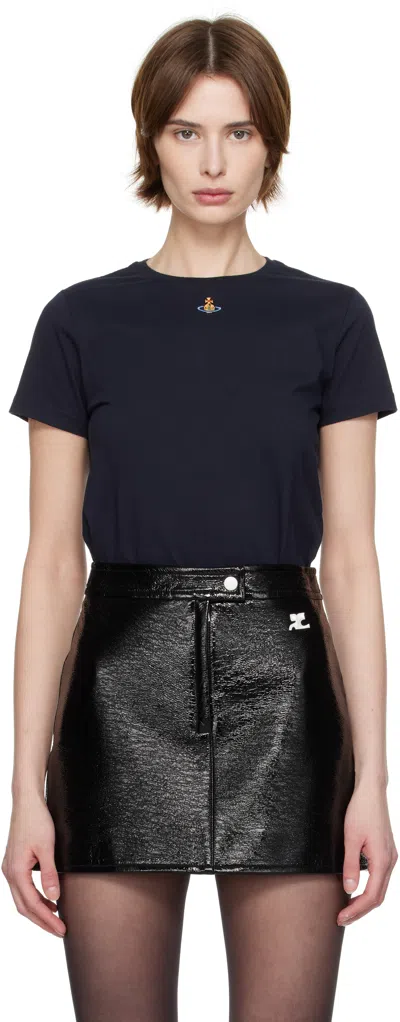 VIVIENNE WESTWOOD NAVY ORB PERU T-SHIRT