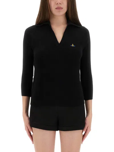 Vivienne Westwood Knitted Tops. In Black