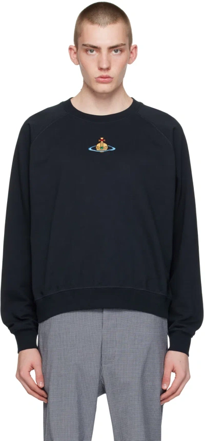 Vivienne Westwood Navy Raglan Sweatshirt