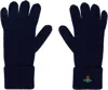 Vivienne Westwood Navy Sporty Gloves In Aw24-k410