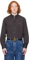 Vivienne Westwood Navy Two Button Krall Shirt In Ss25-n208