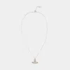 Vivienne Westwood Mini Bas Relief Pendant Necklace In Silver