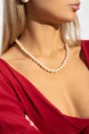 Vivienne Westwood Necklace From Glass Pearls In Cream