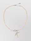 Vivienne Westwood Necklace With Charm And Round Pearl Beads