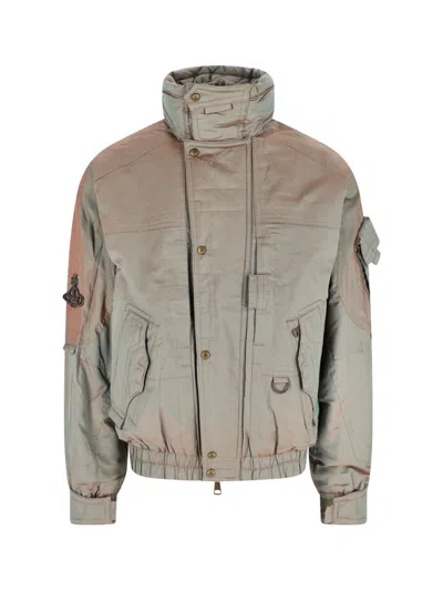 Vivienne Westwood Nevada Bomber Cangiante Gabardine Sage-green 52 Men