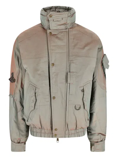 Vivienne Westwood Nevada Bomber Cangiante Gabardine Sage-green 52 Men