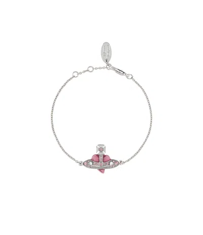 Vivienne Westwood New Diamante Heart Bracelet
