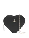 Vivienne Westwood New Heart Cross Body Bag In Black
