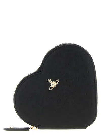 Vivienne Westwood 'new Heart' Crossbody Bag In Black