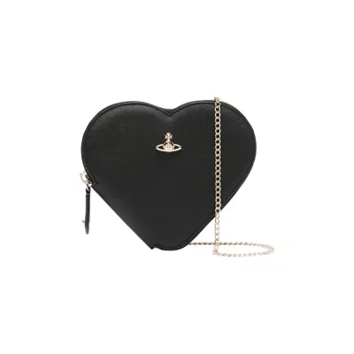 Pre-owned Vivienne Westwood New Heart Crossbody 'black' | Women's Size Onesize