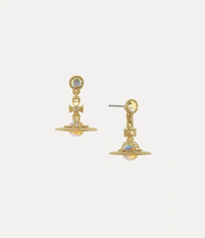 Vivienne Westwood New Petite Orb Earrings Gold-crystal-ab-white-crystal-clear-ab-cz Gold-crystal-ab-white-crystal-clea